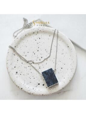 COS Semi Precious Stone Layered Necklace
